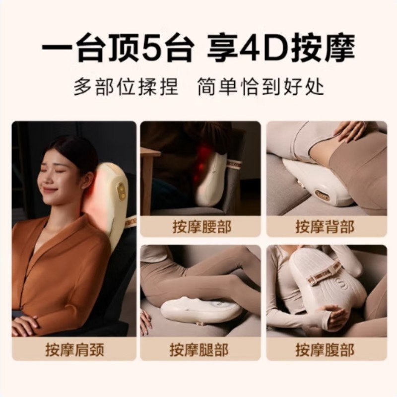 SKG S3136AC 腰部按摩仪 5V(单位:台) 米色高清大图