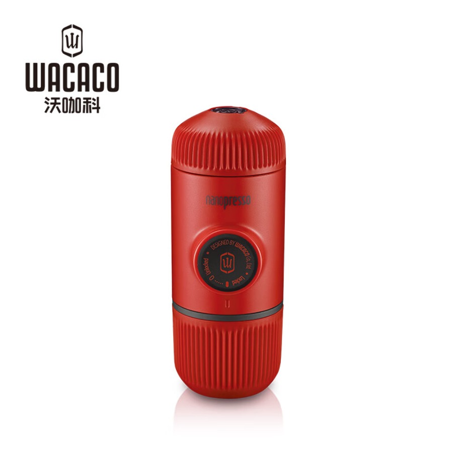 WACACO Nanopresso 便携意式浓缩咖啡机 布袋款家用办公旅行咖啡壶 (咖啡粉版)红色