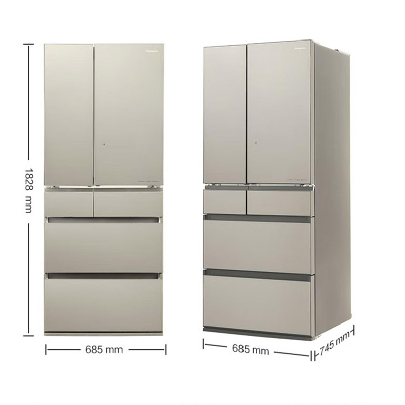 松下(Panasonic)NR-F601HX-N5日本原装进口588升法式多门纳诺怡除菌自动制冰-3℃微冻保鲜展示柜高清大图