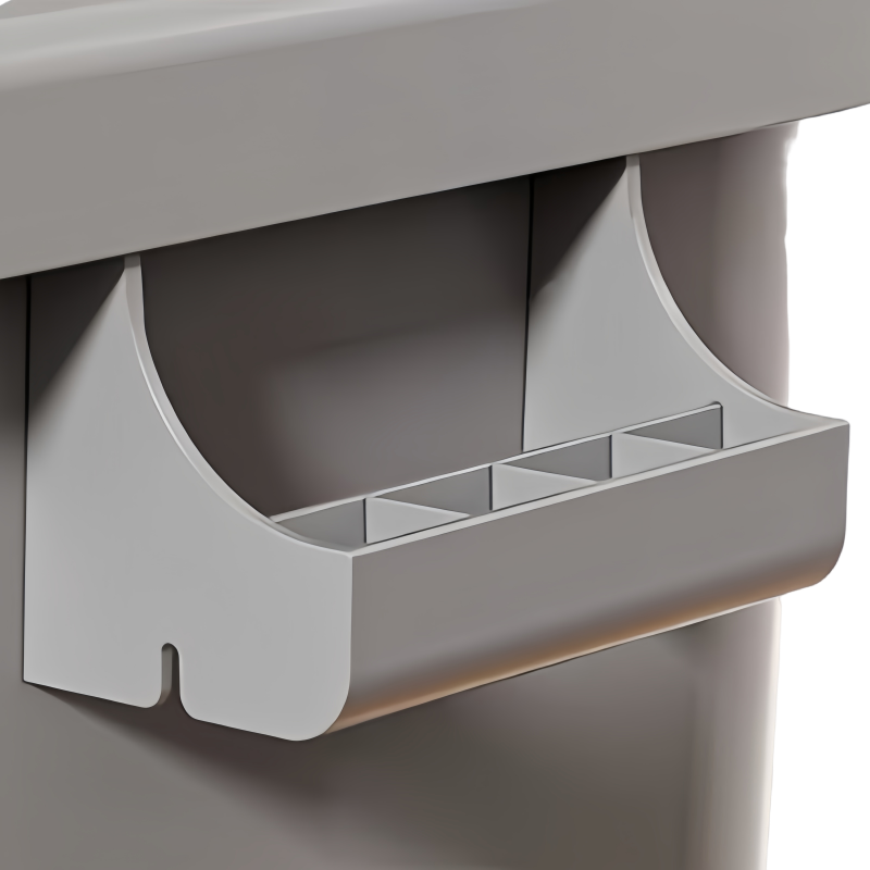 鑫龙都翻盖垃圾桶10L个高清大图