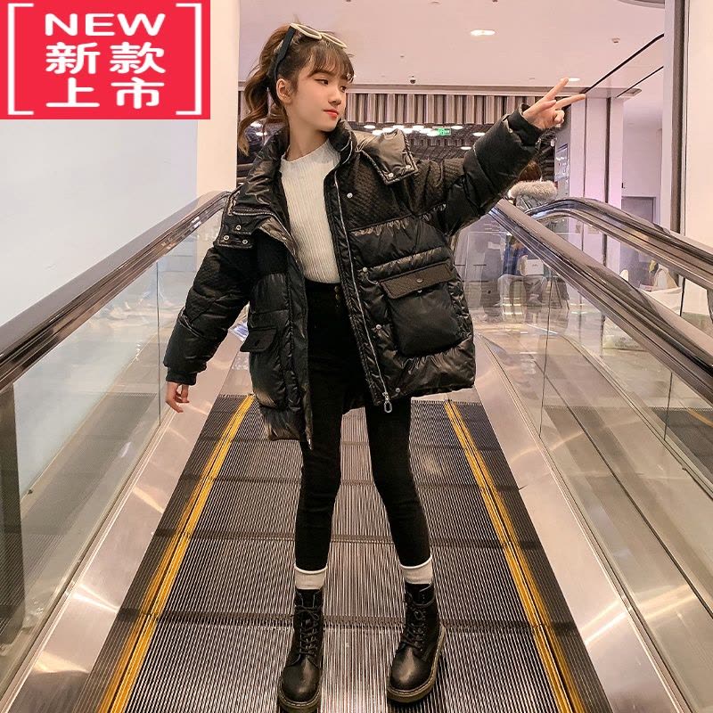 可莉允女童冬季羽绒棉服2022新款冬装洋气儿童棉袄外套秋冬款女大童棉衣图片