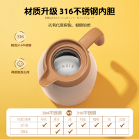 AKAW 日本进口 316不锈钢保温壶 家用大容量热水壶 1.5L/2L/2.5L 真空隔断热保温瓶