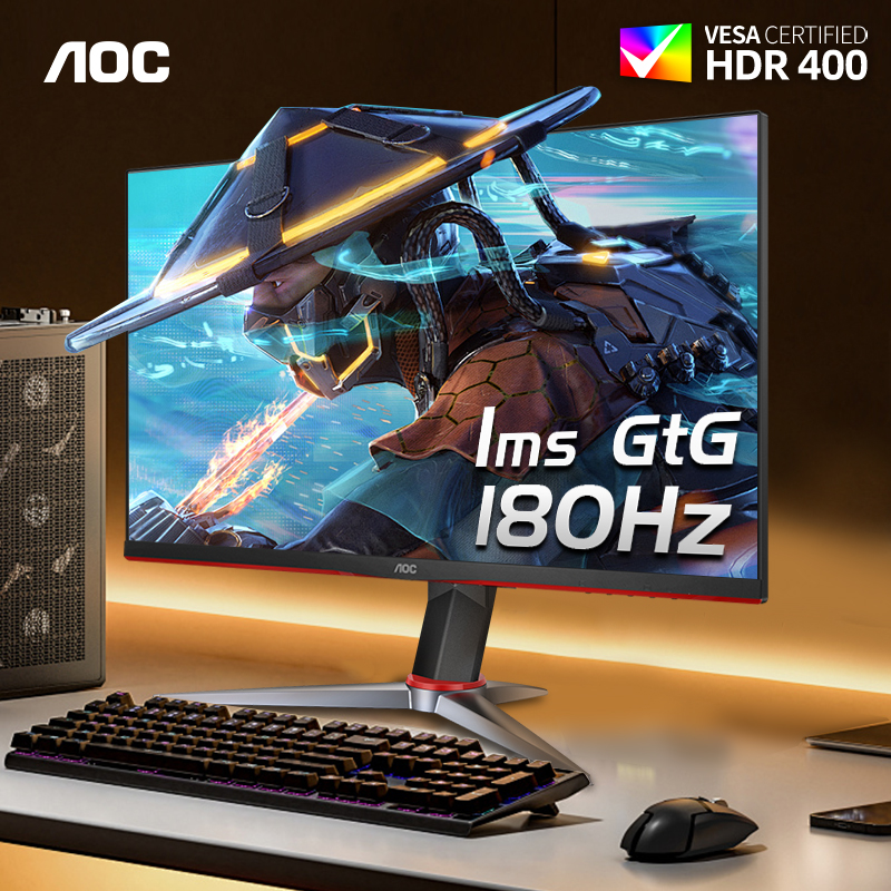 AOC27英寸2K高清180Hz电竞显示器台式电脑IPS屏幕液晶Q27G2SD