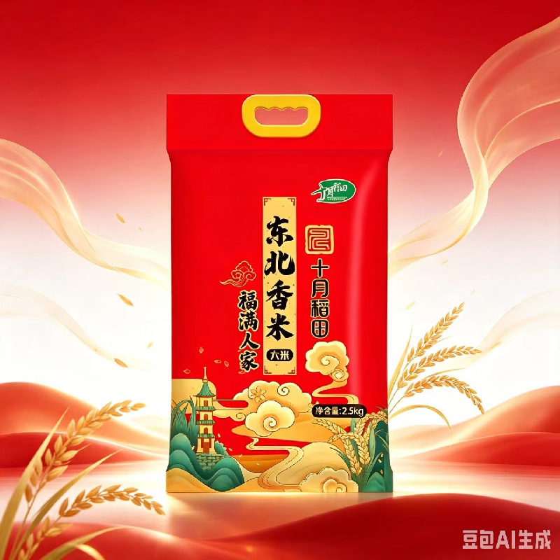 十月稻田福满人家东北香米2.5kg 东北粳米一级 家用小袋真空锁鲜5斤装大米高清大图