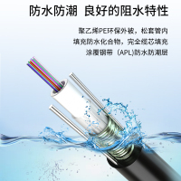 博扬 BY-GYXTW-6B1.3 铠装6芯单模室外光纤线 GYXTW中心管式室外架空光缆 100米 可定制长度