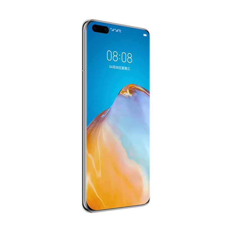 Huawei/华为 P40 Pro 5G 8+256G 冰霜银 麒麟990 5000万徕卡四摄 曲面满溢屏 全网通手机