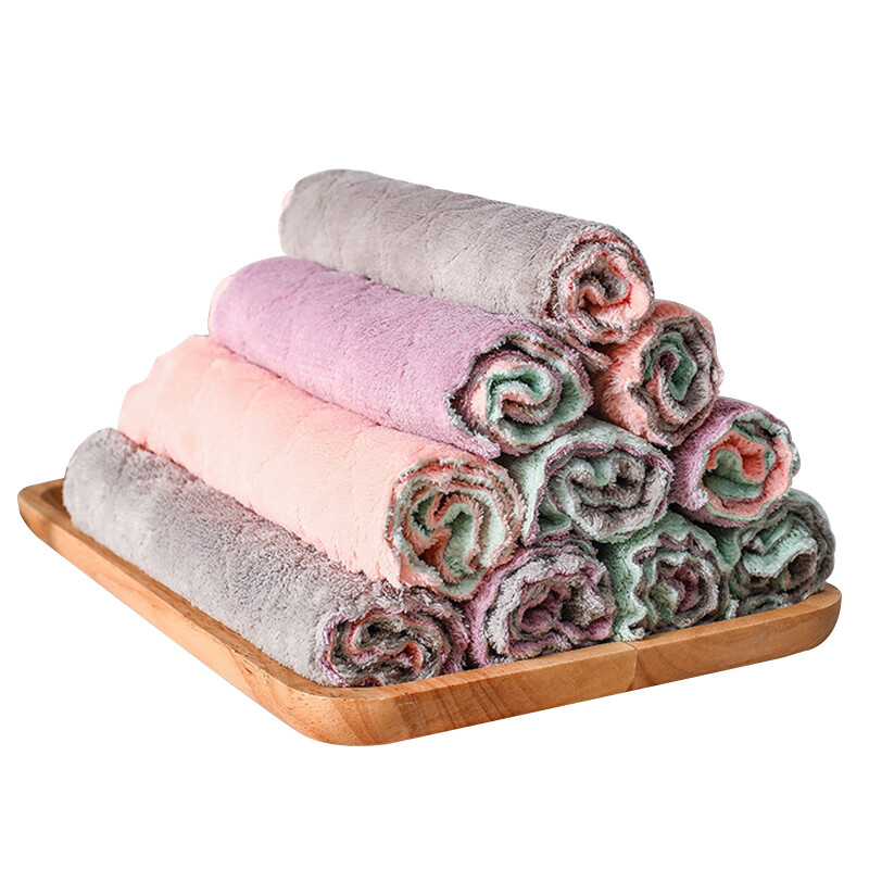 双面抹布 珊瑚绒清洁布 25*25cm