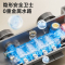 九牧(JOMOO)小牧卫浴淋浴花洒套装一体式自洁除垢增压家用带顶喷淋浴器全套MQB4100枪灰+大置物台+顺丰