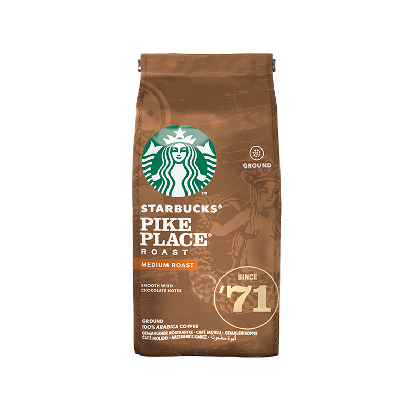 星巴克(Starbucks) Pike Place烘焙咖啡粉200g(中度烘培)