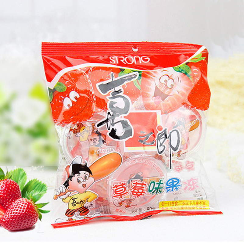 喜之郎草莓味果冻小袋90g