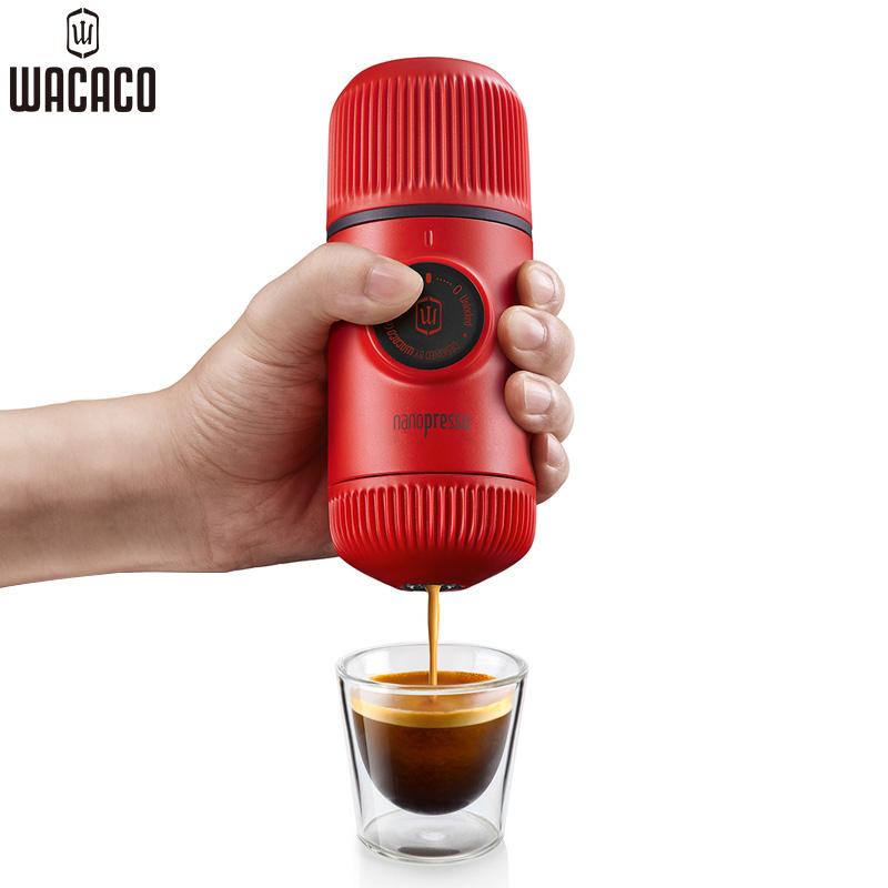 WACACO Nanopresso意式迷你便携式手压咖啡机粉版 二代红色