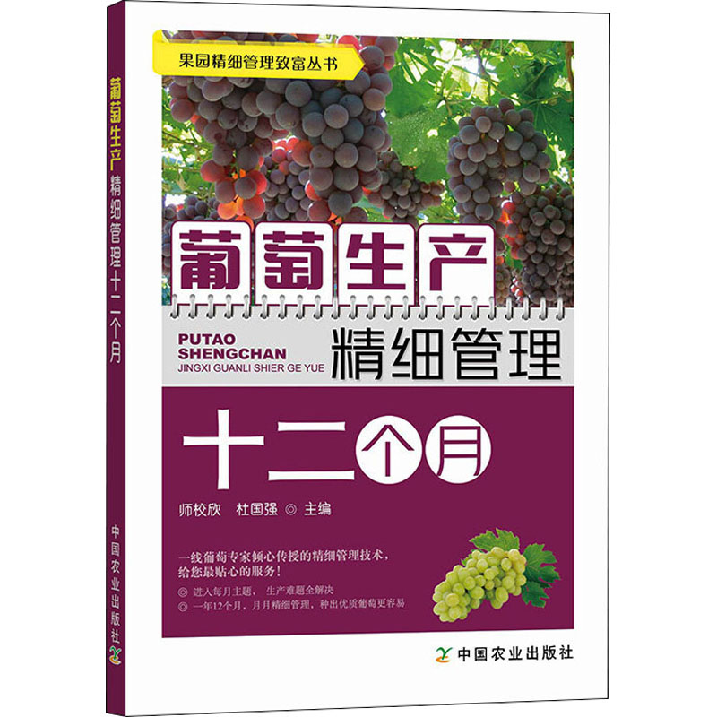 [M]葡萄生产精细管理十二个月-9787109293939高清大图