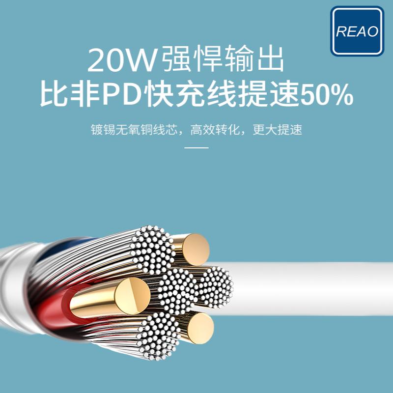 泺澳(REAO) PD20W充电数据线X1白色高清大图