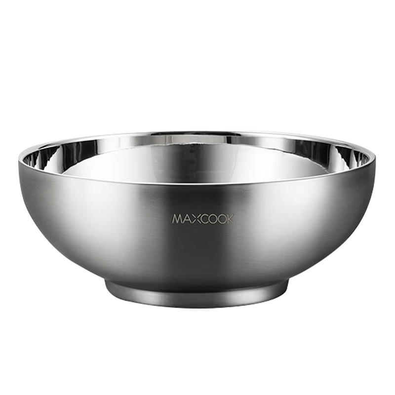 美厨碗22cm316L不锈钢双层防烫汤面沙拉都可MCWA9898