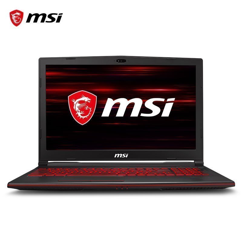 微星(msi) GL63 15.6英寸游戏本笔记本电脑（I7-9750H GTX 1660 Ti 16GB 512GB固态硬盘 IPS等级窄边框 红色背光键盘