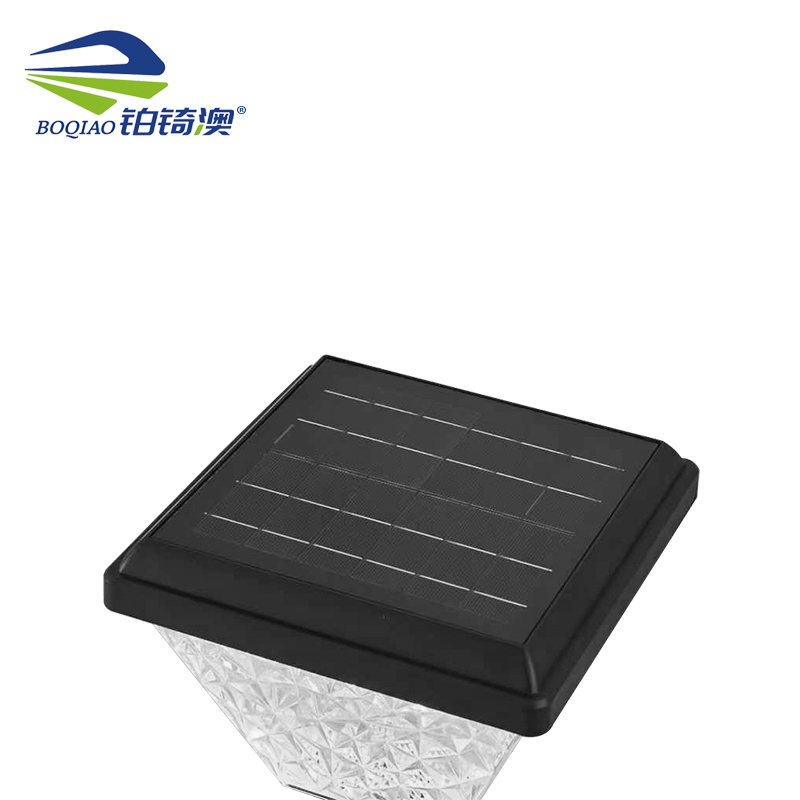 铂锜澳 小方形太阳能草坪灯 160*160*630mm-白光暖光 个高清大图