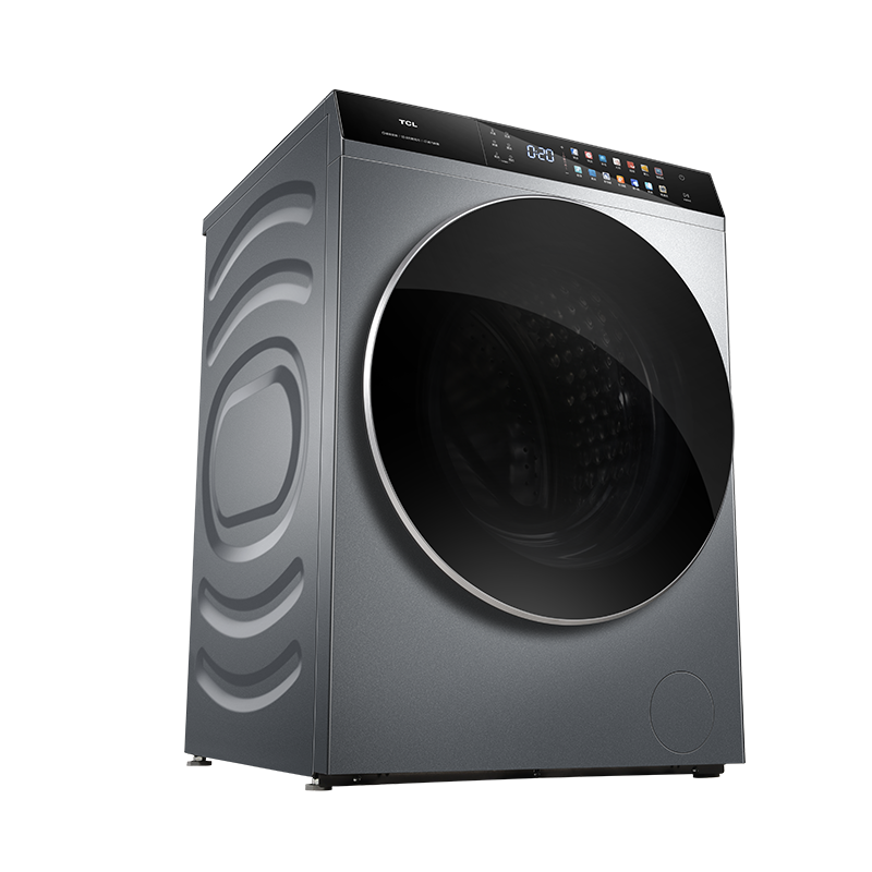 tcl10公斤全自动免污滚筒洗衣机中途添衣热力除菌蒸汽除菌触摸彩屏