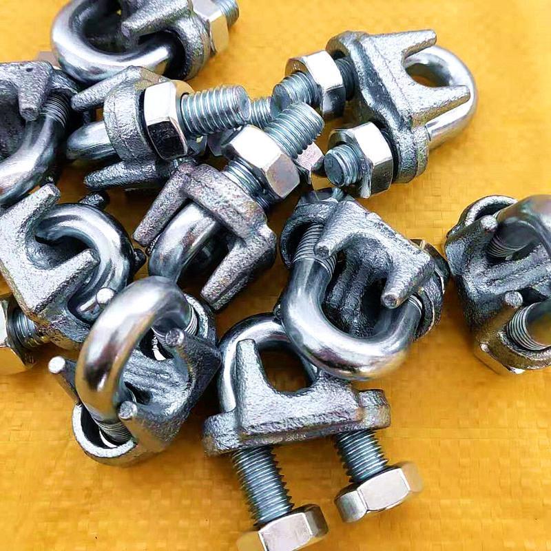 m3(100个)适用3毫米钢丝绳 国标镀锌钢丝绳卡头 卡头螺丝 钢丝绳索u型