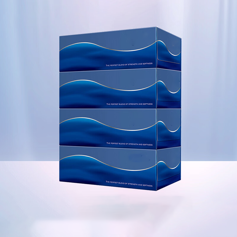 维达(Vinda)T2274盒装面巾纸1提*4盒*90抽195mm*210mm 3层