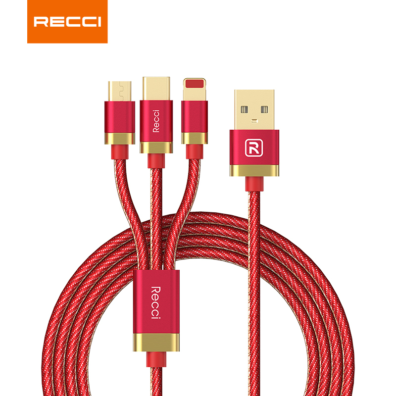 锐思recci星空三合一数据线rcsk120