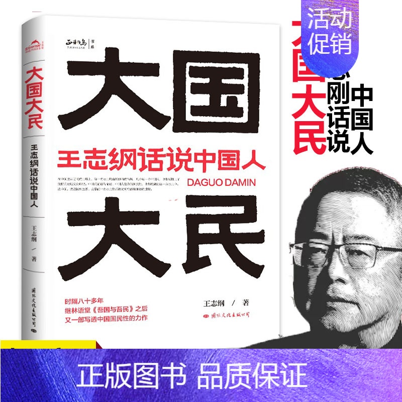 【正版】大国大民 王志纲话说中国人 中国文化精神读本要略常识 国学传统民俗文化书籍 继林语堂吾国与吾民后新国民作品