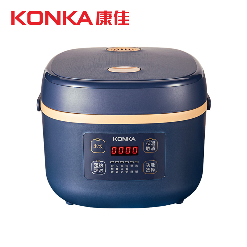 康佳(KONKA)家用大容量4L智能电脑款电饭煲 蓝色KDFB-4001E