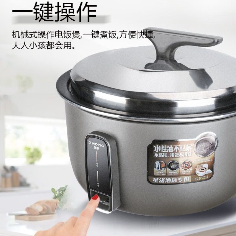 德世朗(DESLON)电饭锅 摩登灰 无蒸笼 13L(15-20人份)2000W高清大图