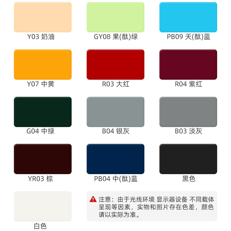 千居美彩钢瓦翻新防锈漆 金属漆油漆涂料工业漆钢铁铝塑管道水泥栏杆户外砖墙汽车镀锌漆 3KG 中黄色