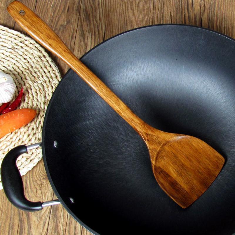木铲子不粘锅专用长柄防烫厨房炒菜木质厨具耐高温平底家用木锅铲