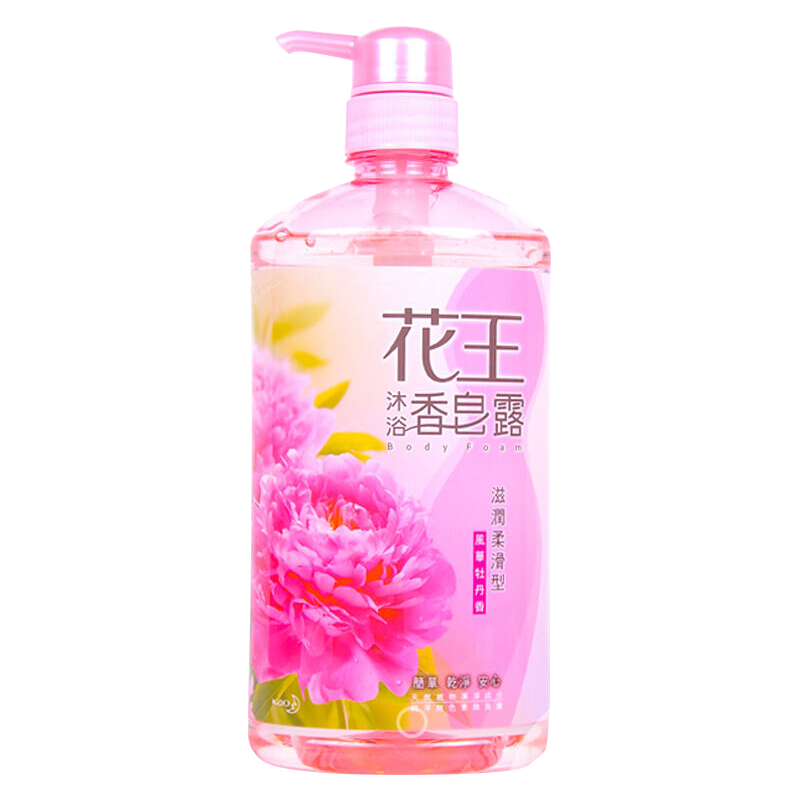花王（KAO）花王沐浴露 滋润柔滑牡丹香750ml* 1瓶