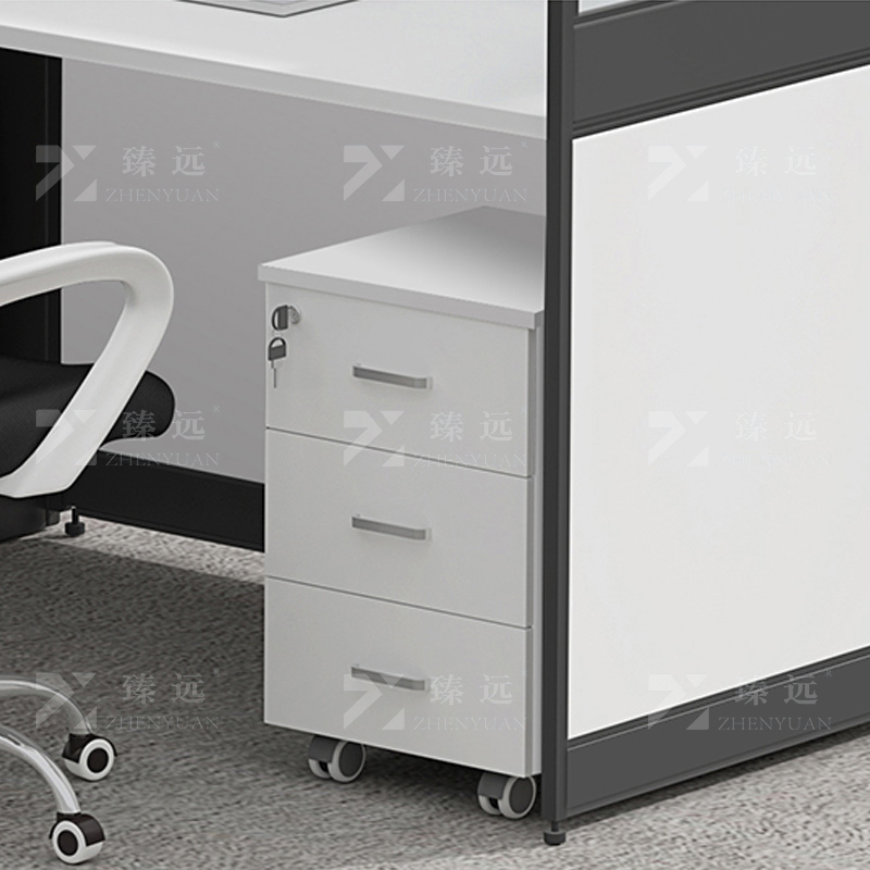 臻远 GWB-006 屏风办公桌办公电脑桌隔断卡座 干型6人位可定制高清大图