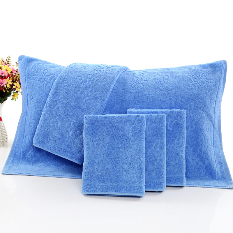 蓝色枕巾 50*75cm(颜色随机)高清大图