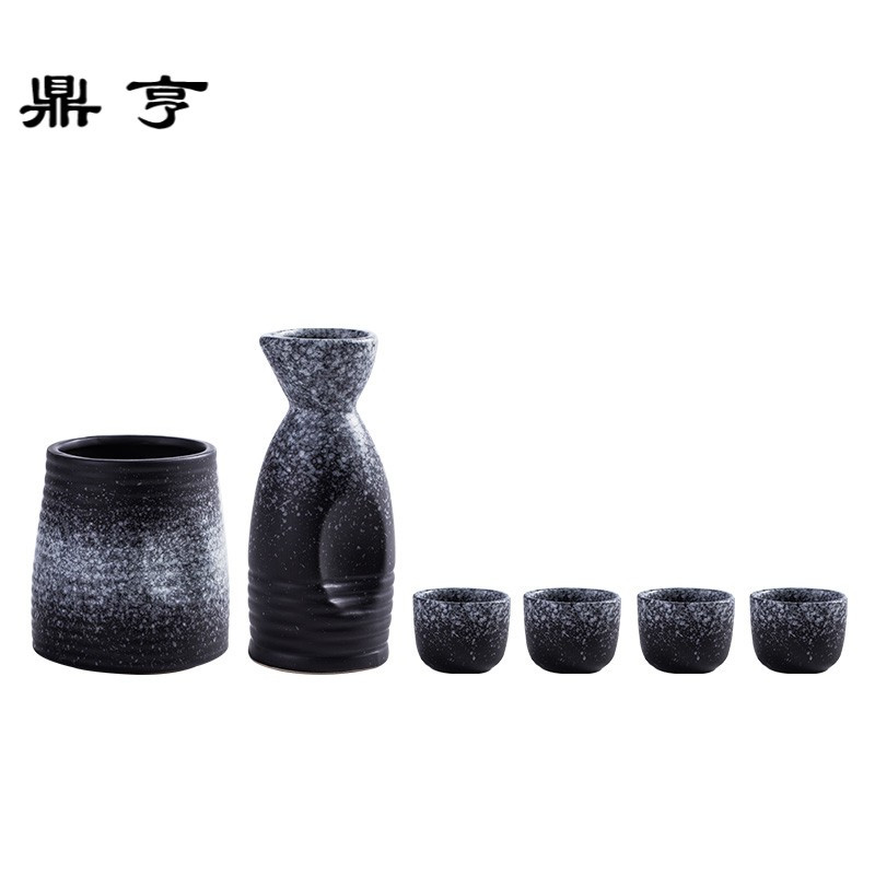 鼎亨日式陶瓷清酒酒具套装温酒器烫酒壶热酒壶家用黄酒瓶白酒杯分