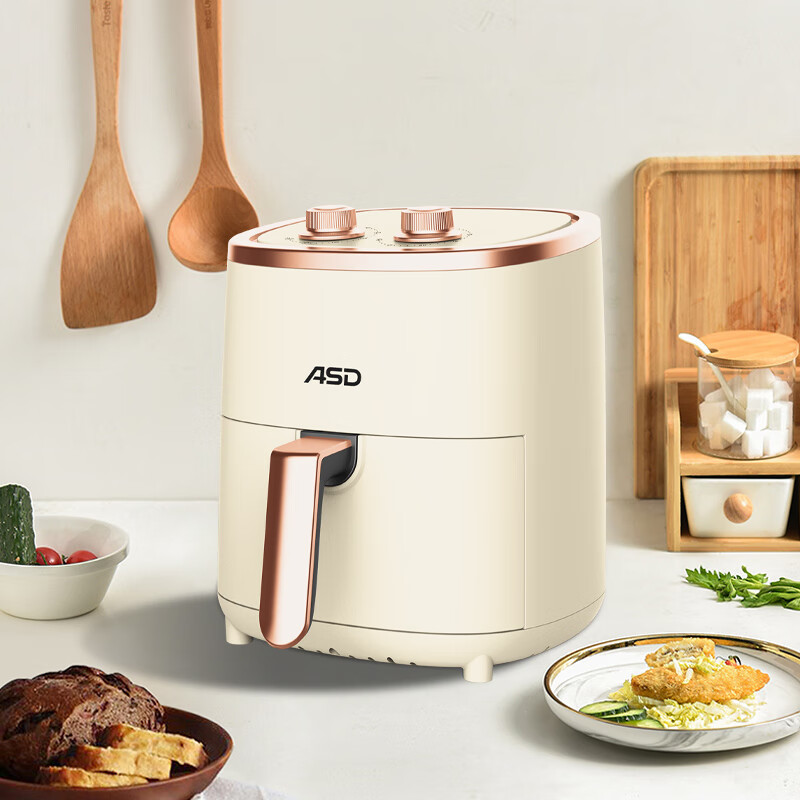 ASD爱仕达3.5L家用多功能低脂少油电炸锅电烤炉多功能锅电烤箱铂金空气炸锅 AK-F35J912