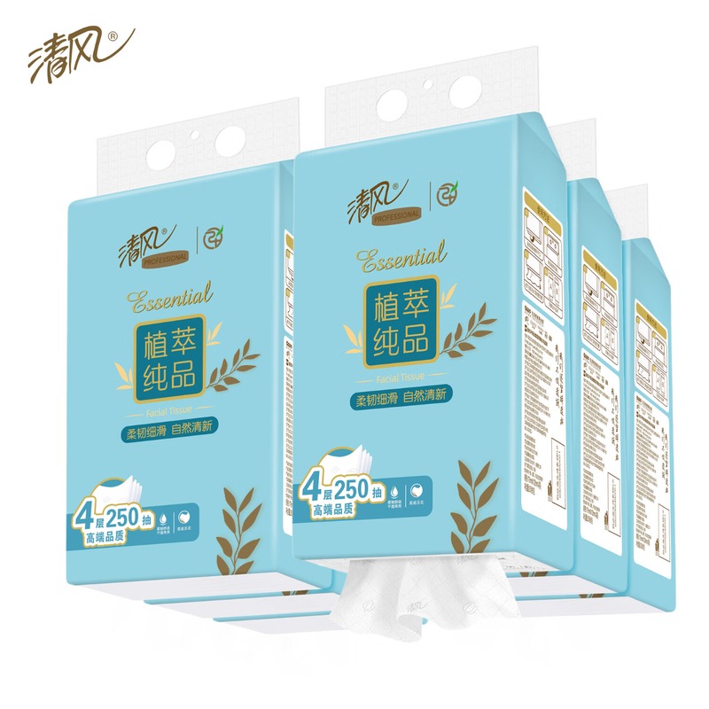 清风植萃纯品4层棉柔亲肤250抽悬挂式抽纸 AG25SZJ高清大图