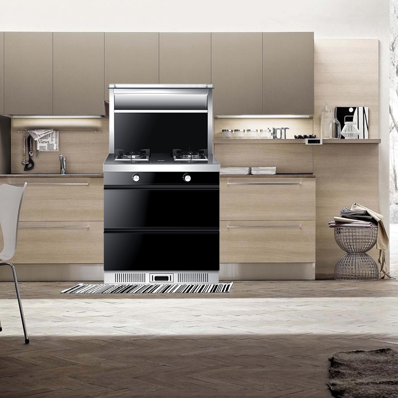 海尔(Haier)集成灶环保JJZT-JE7C(12T)侧吸式抽油烟机燃气灶具保洁柜套装天然气14-15(m3/min)高清大图