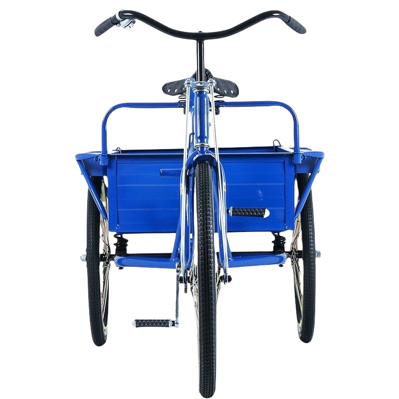 依诺九吉 三轮车脚蹬拉货车 蓝色款 件高清大图