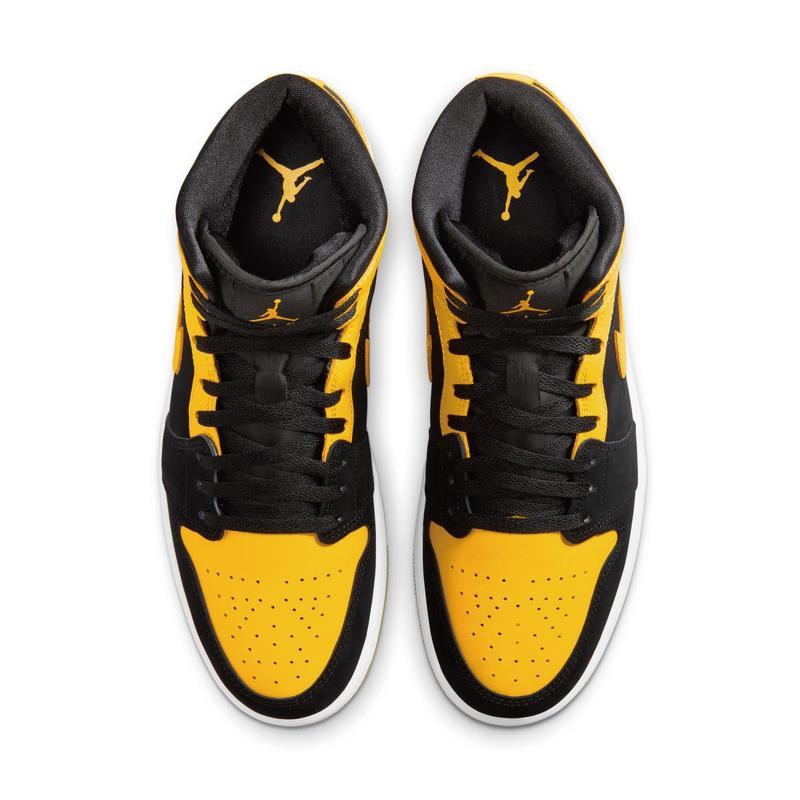 乔丹(Jordan)AJ1 mid男鞋休闲百搭潮流板鞋白色经典复古运动鞋