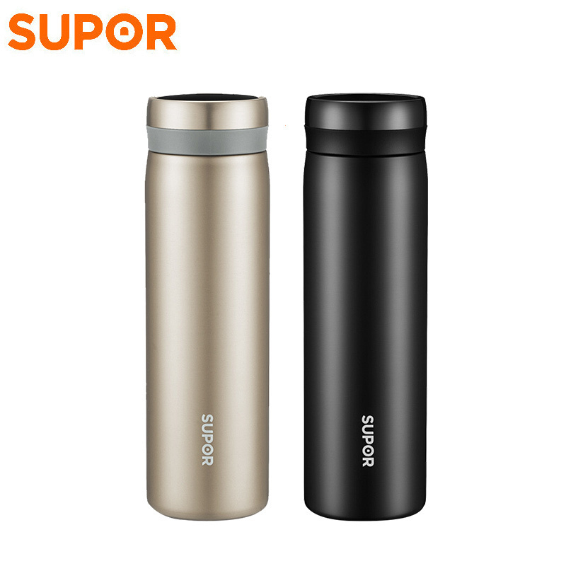 苏泊尔supor保温杯智能显温水杯316l不锈钢380500ml大容量真空便携kc