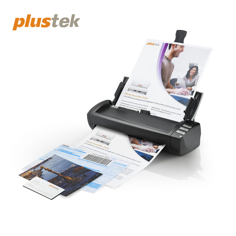 精益(Plustek) AD480 扫描仪A4双面彩色高速扫描仪(柜台专用)自动进纸 小巧不占空间