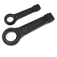 ABLEMEN 重型敲击扳手直柄单头开口梅花扳手55mm