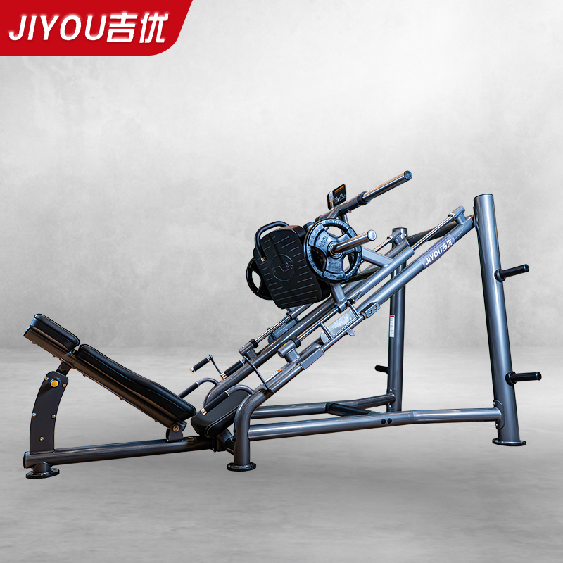 吉优JY-M10商用大腿深蹲倒蹬训练器健身房专用倒蹬机(不含杠铃片)