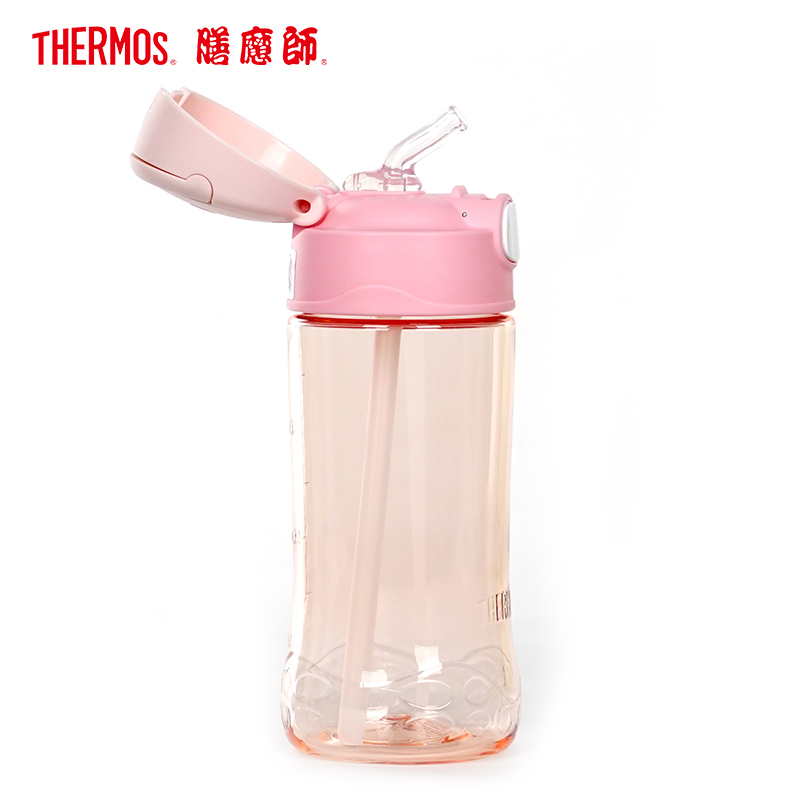 膳魔师(Thermos)朱一龙同款膳魔師Tritan塑料杯F4011T吸管杯 450ML家用/旅行/通用可爱卡通吸管杯高清大图
