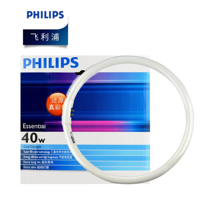飞利浦(Philips) T5 环形荧光灯管 40W/865 6500K (单位：根)