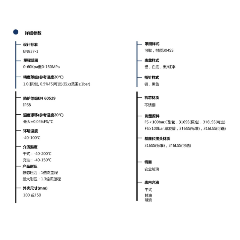 ZIVE 工业安全压力表ZIVE-1306460高清大图