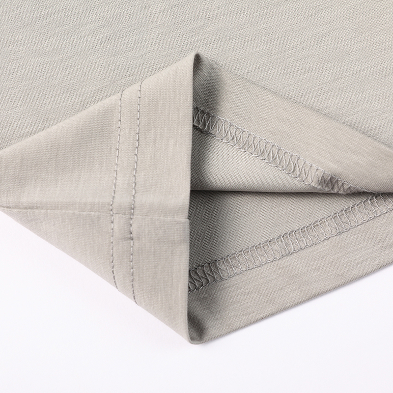 专柜夏季圆领桑蚕丝短袖t恤男薄款冰丝半袖潮流韩版男装渐变色体高清大图