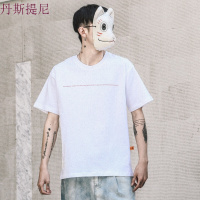 东京衣柜男装韩版学生百搭潮流宽松短袖T恤字母印花潮流休闲体恤