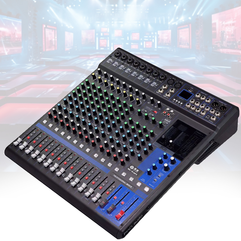惠度(HuiDu)MG-16专业调音台舞台演出会议室录音多组输出工程多功能带效果模拟调音台高清大图