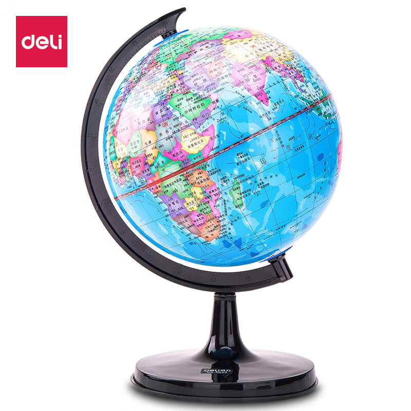 得力(deli) 3033 地球仪 20cm(彩色)(台)