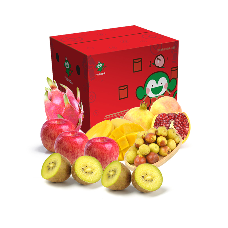 百果园公司合家团圆水果礼包约3750g